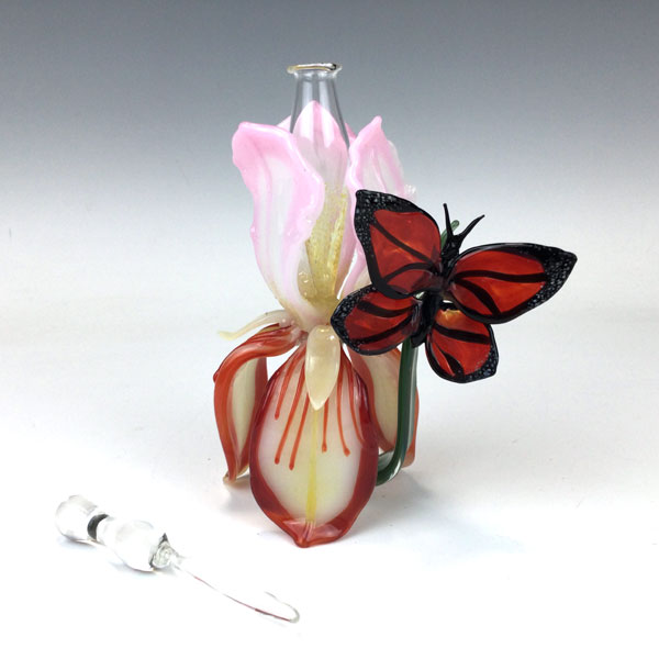 Iris &Monarch Butterfly Perfume Bottle - Loy Allen - Image 2